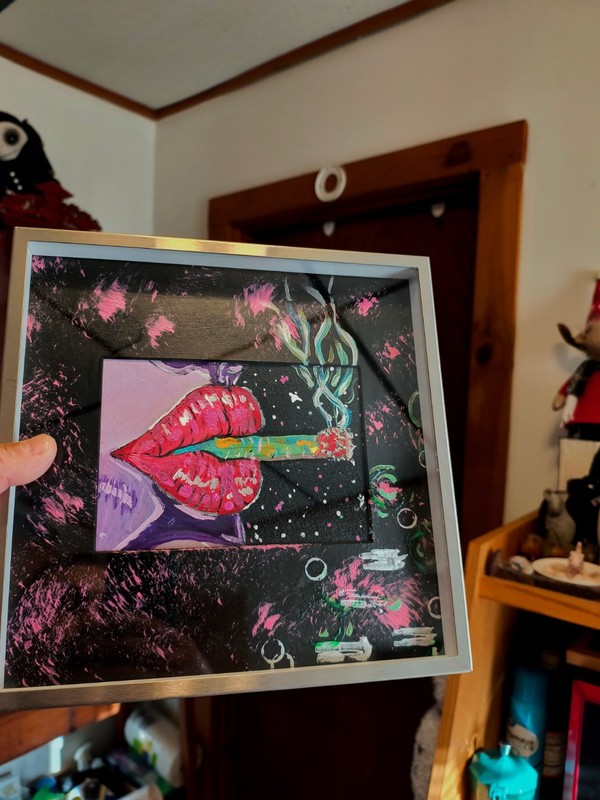 abstract paintings on canvas Shadow Box Frame
