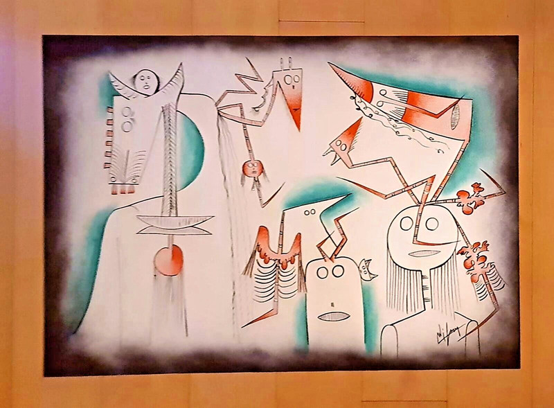 Wilfredo Lam Mixed Media on Paper 27″ x 20″ Painting