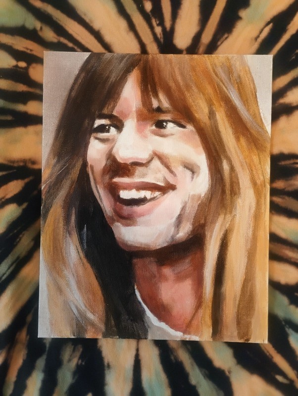 Bruce Dickinson Painting-A-Day Original 1/1 Art 8 X 10″ Iron Maiden