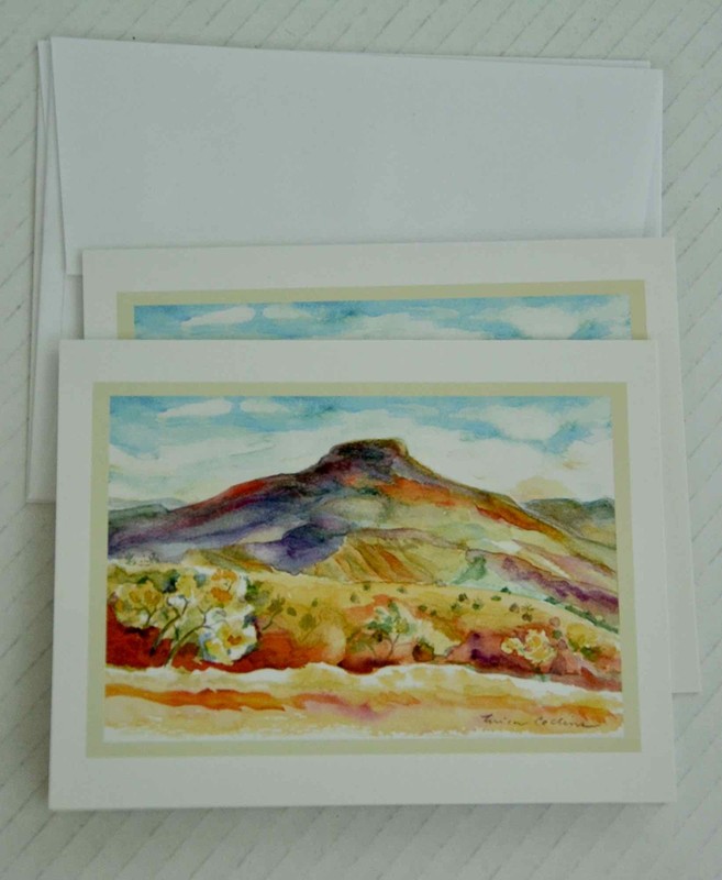 Erica Collins Framed Original Pastel Painting "Cerro Pedernal" New Mexico Mesa gallery