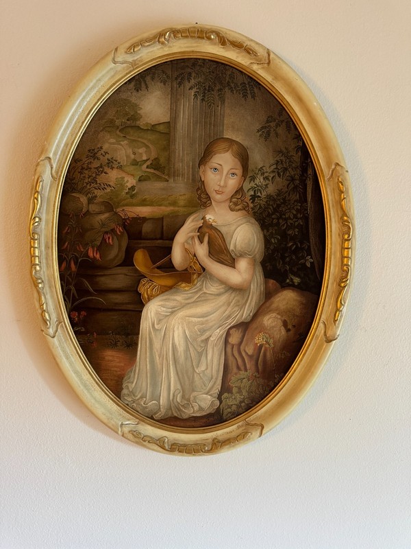 Portrait of a Young Girl, after 19th Century Original – Prestige Collection