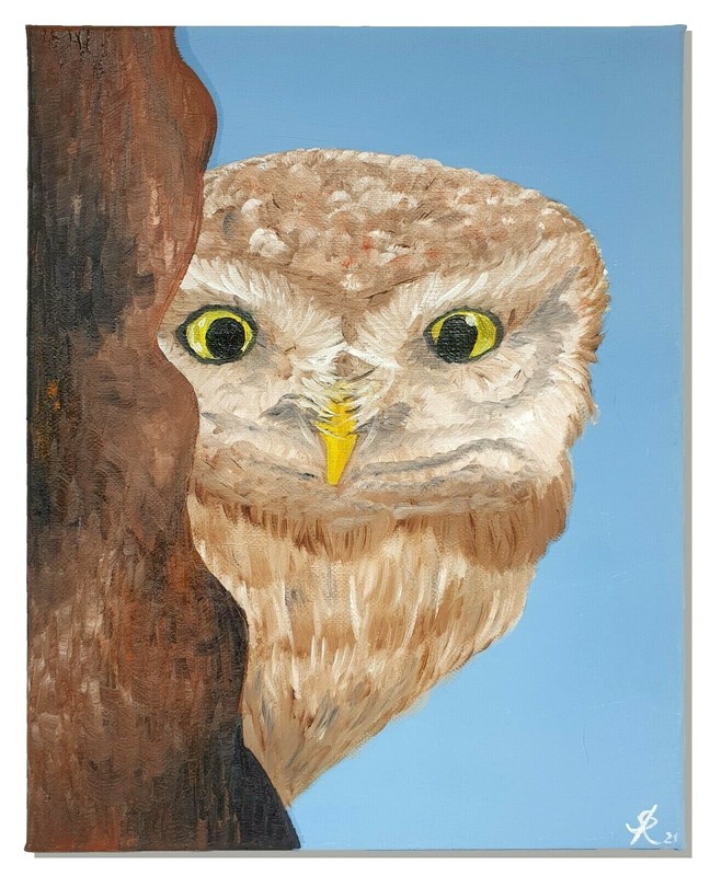 Animal Picture Modern on Canvas, Original Painting Hand Painted 24×30 Artist SR-Arts
