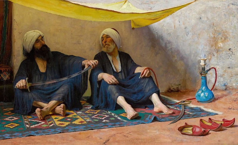 stunning oil painting handpainted on canvas-A Moment of Rest