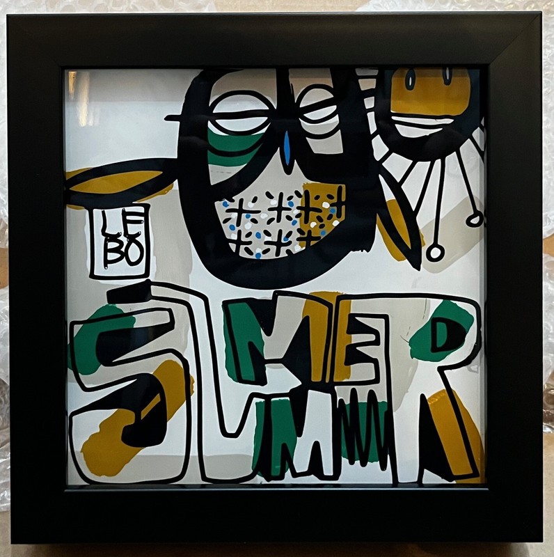 David Le Batard (Lebo) Four Seasons Series-Summer, Acrylic Painting Framed COA