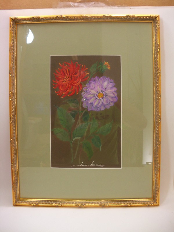 Original Gouache Painting Alaska Wildflowers by Listed Artist Jeanne Laurence gallery