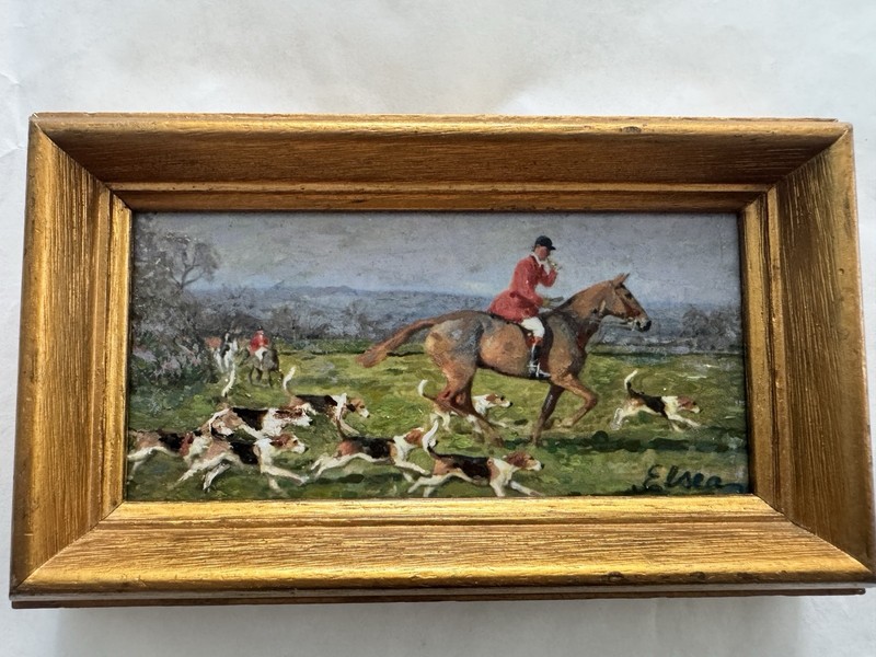 Oil painting Fox Hunt Equine Sporting Art National Published Artist Gift