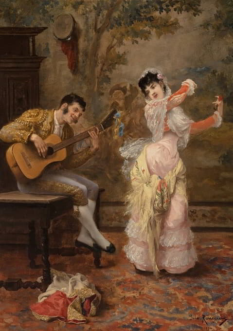 stunning oil painting handpainted on canvas-The Spanish dancer