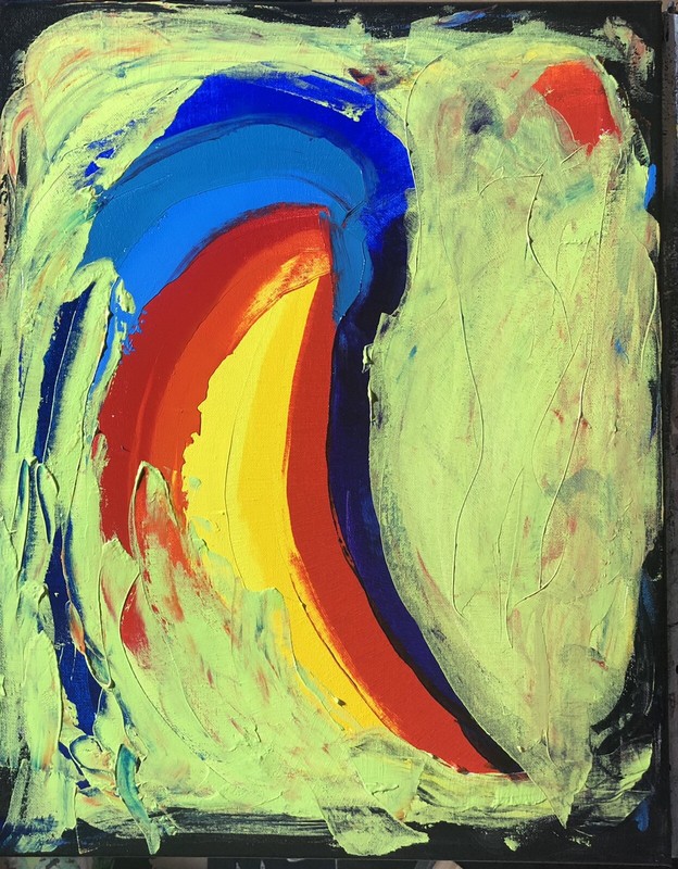 “Polly Wants A Cracker”, #michaelscottwoodcock Art Original Oil Painting Canvas