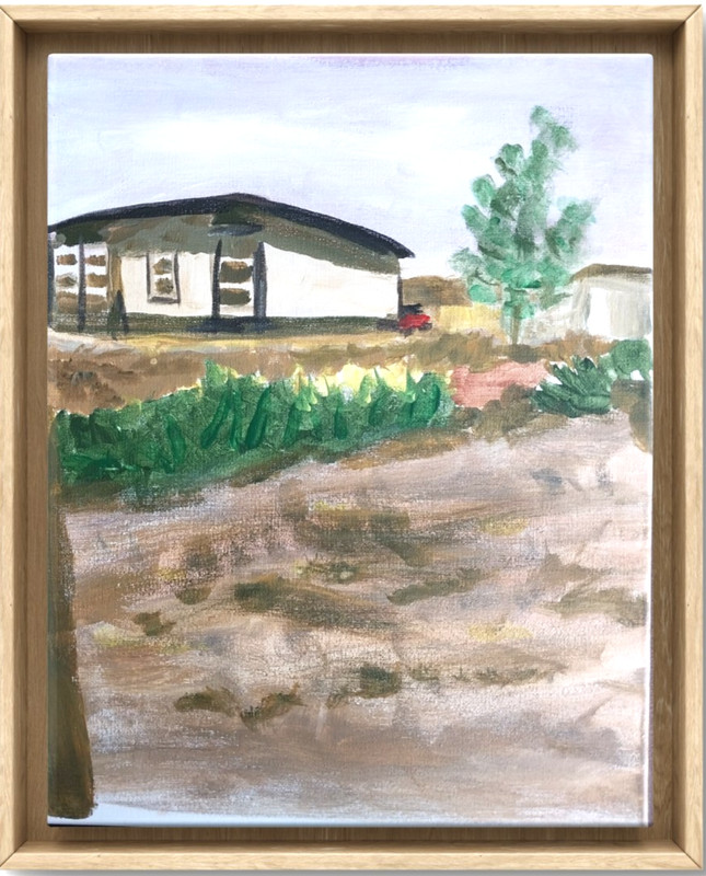 Country Home 11×14 Modern Original Signed Canvas Wall Art Acrylic Painting