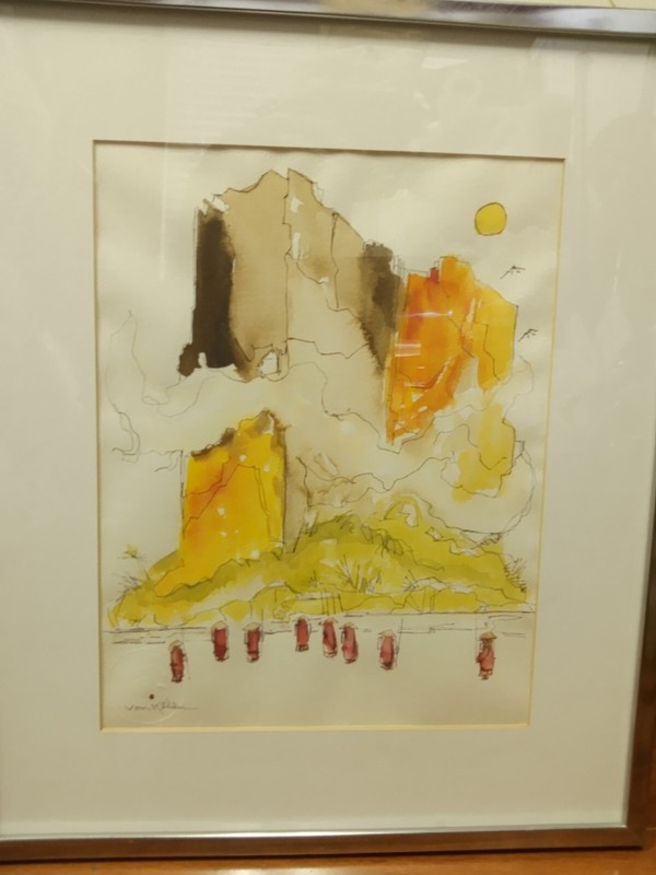 James Von KÖHLER Asia Ink and Watercolor Painting Listed Known Buffalo NY Artist gallery