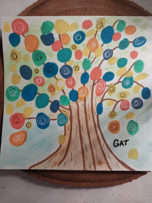 G.A.Titan Acrylic Painting IMPRESSIONISM Landscape Tree Artwork Home Decor gallery