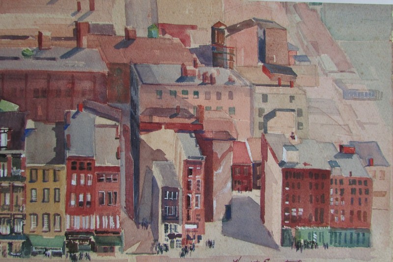 Harriet Ermentrout Bucks PA County Impressionist cityscape street scene gallery