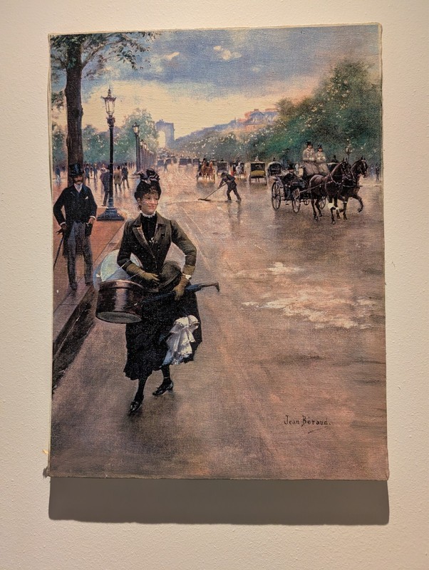 Antique Style French Paris Canvas Jean Beraud The Milliner Oil Painting 40x30cm