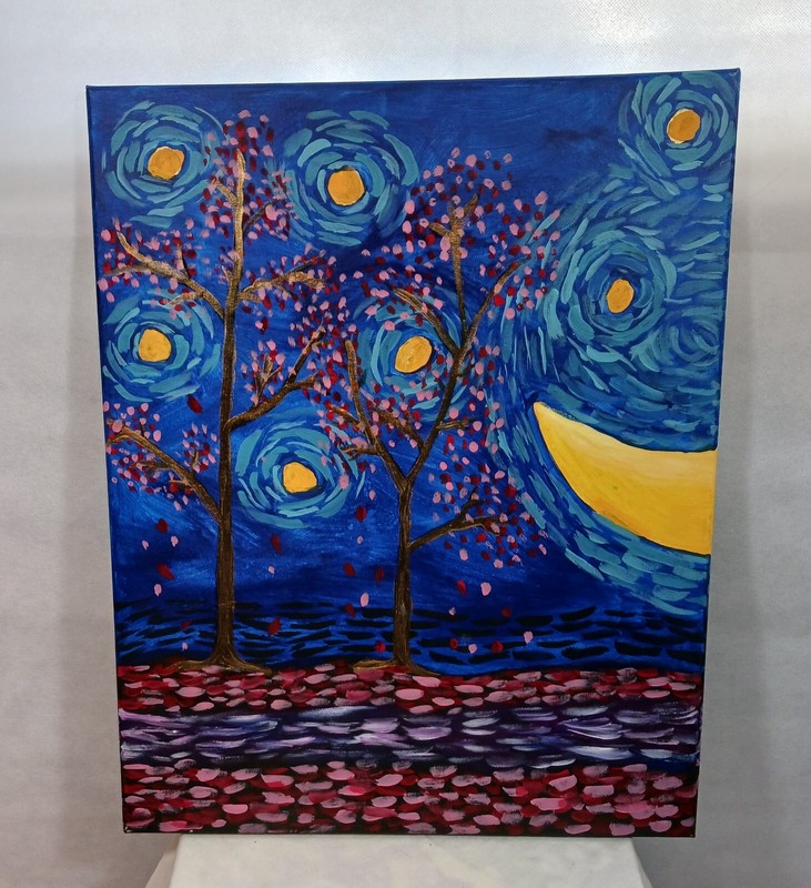 Acrylic 16"x20" Painting on Canvas by an (Unknown Artist) gallery
