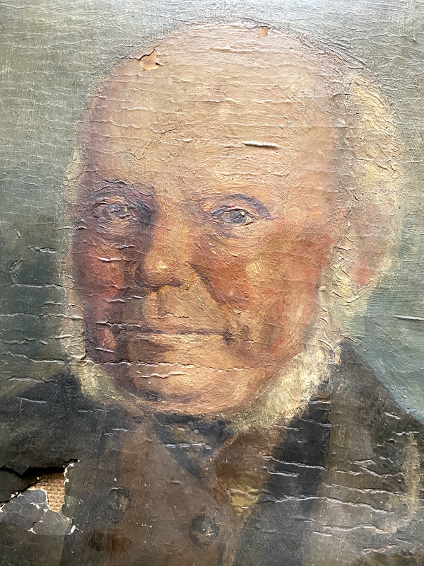 Portrait Biedermeier Frame Antique Um 1840 Portrait Nobleman To Restauriern Oil gallery