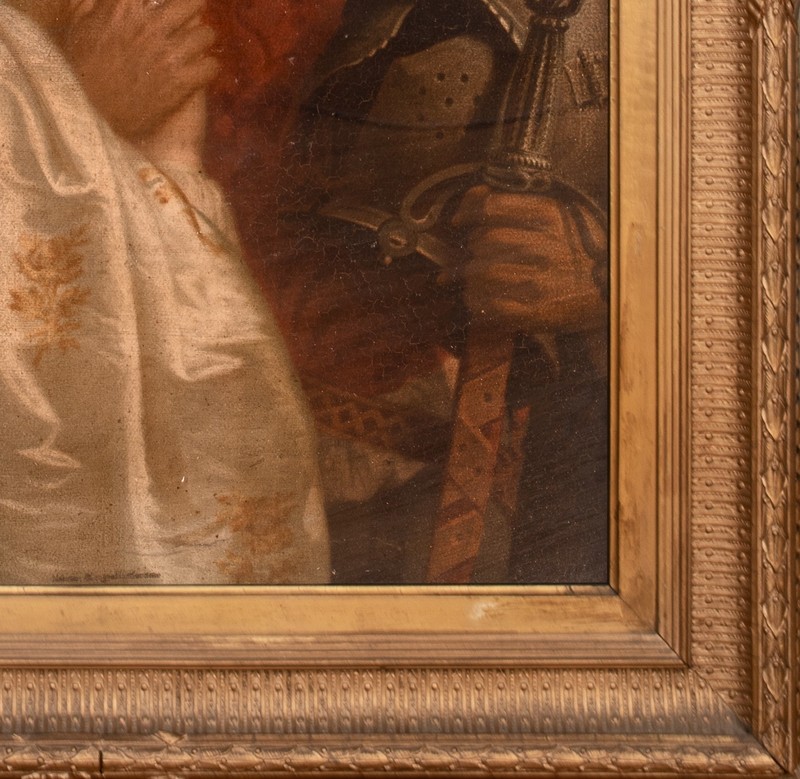 Large 19th Century English Pre-Raphaelite Romeo & Juliet - LUCY MADOX BROWN gallery