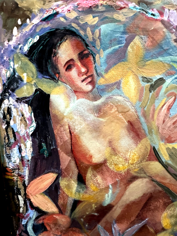 QUALITY VINTAGE ART URCIOLI EXPRESSIONISM SGND FRMD FROM THE ITALIAN SCHOOL gallery