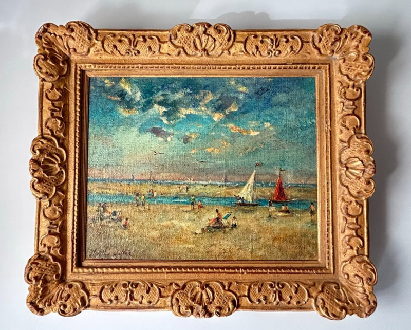 Martha Walter (1875-1976) attributed to - OIL PAINTING BEACH LANDSCAPE, SIGNED