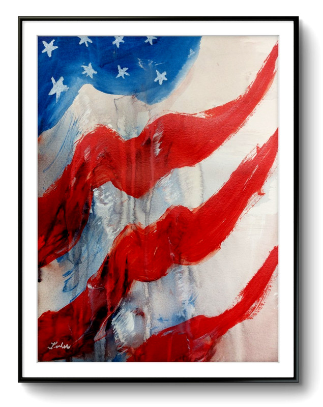 LOVELESS – impressionistic artwork 11 x 15 on paper home or office decor COA