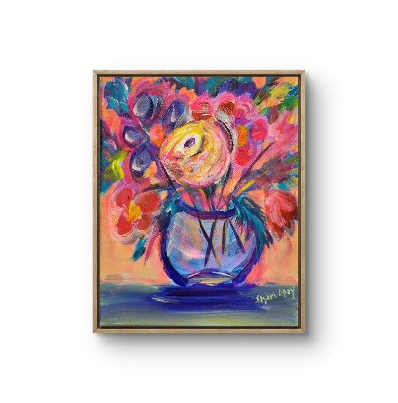 Original Acrylic Modern Floral Kitchen Art Hand Painted 10 X 8 Canvas gallery