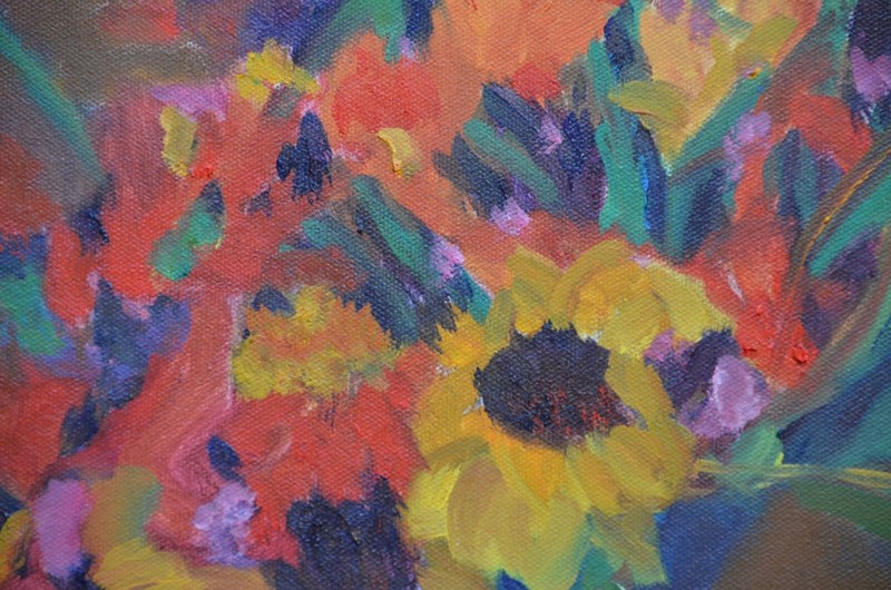 Beth Riso Original Fine Art Oil Painting - Blue Vase - Still Life In Nyack, NY gallery