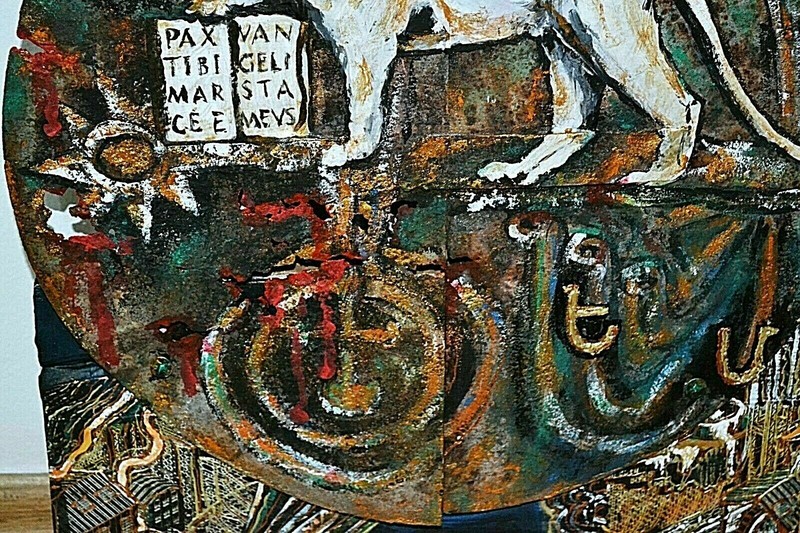 ORIGINAL MIXED MEDIA PAINTING "ARMENIA" SIGNED BY THE AUTHOR gallery