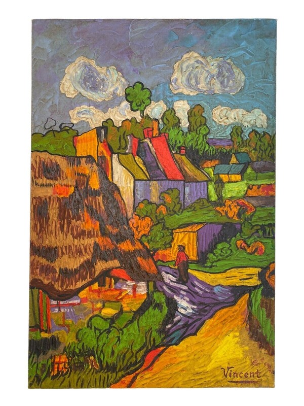VINCENT VAN GOGH OIL ON CANVAS PAINTING MEASURES WITH FRAMED 40x60CM