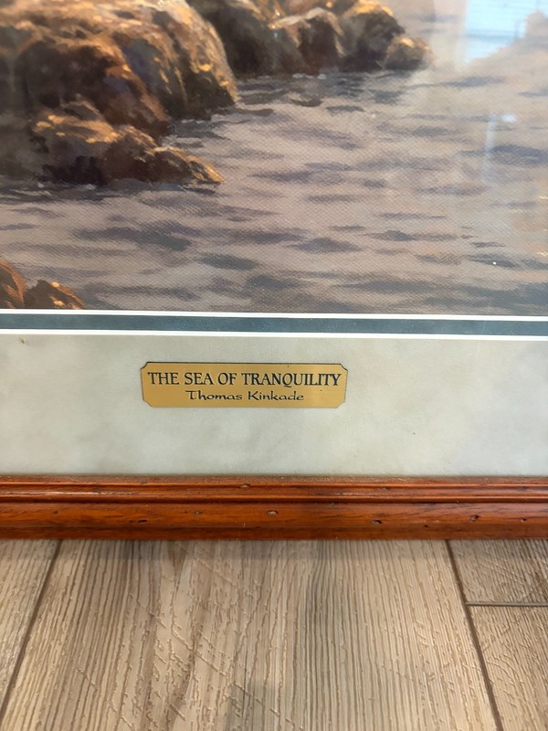 Thomas Kinkade "The Sea of Tranquility" Framed Lithograph Limited Edition w/ COA gallery