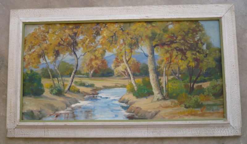 BRASH Impressionist Colorful California Vintage old Oil