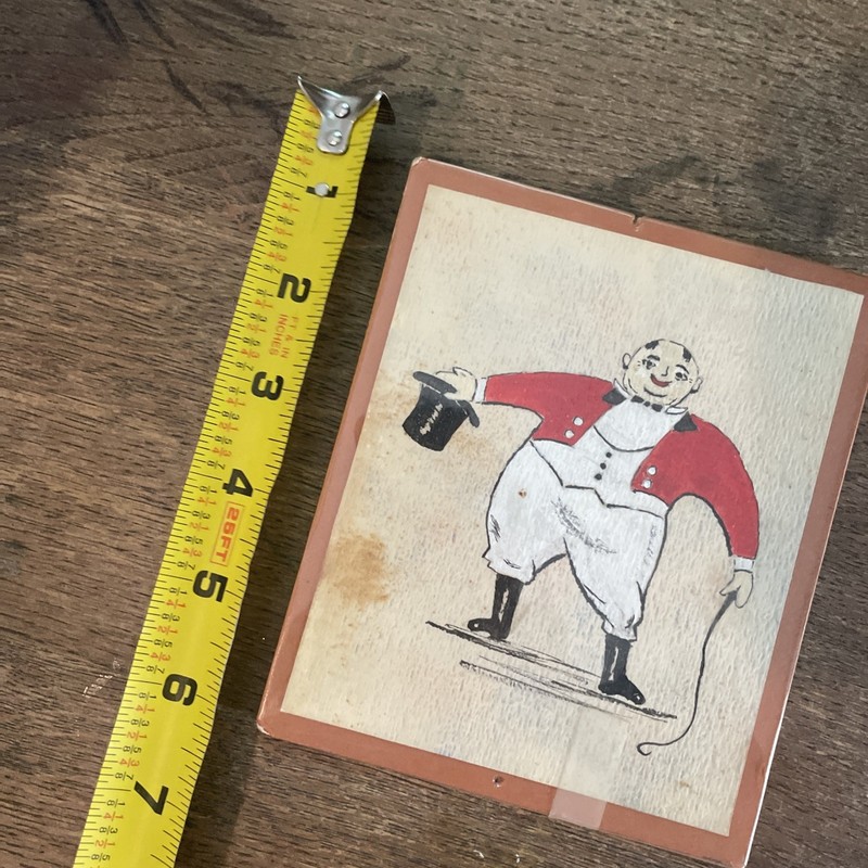 Vintage Handpainted Circus Art Ring Leader Signed, Numbered W. Conger RARE. gallery