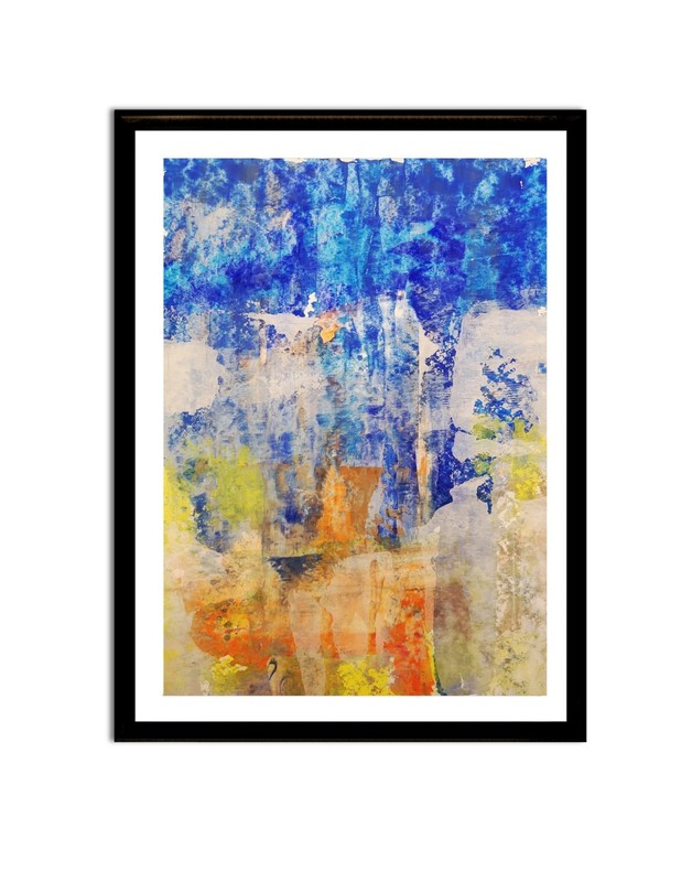 Elvi Original Abstract Art 8.5×11 Painting on paper acrylic Abstract modern art