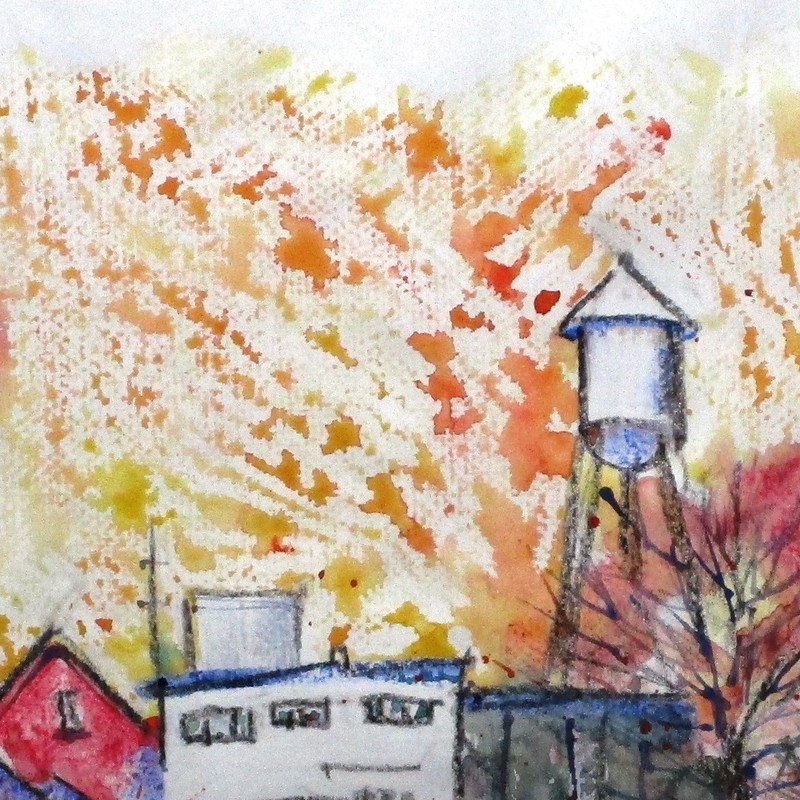 Larry Lerew OOAK contemporary original landscape signed painting mixed media COA gallery