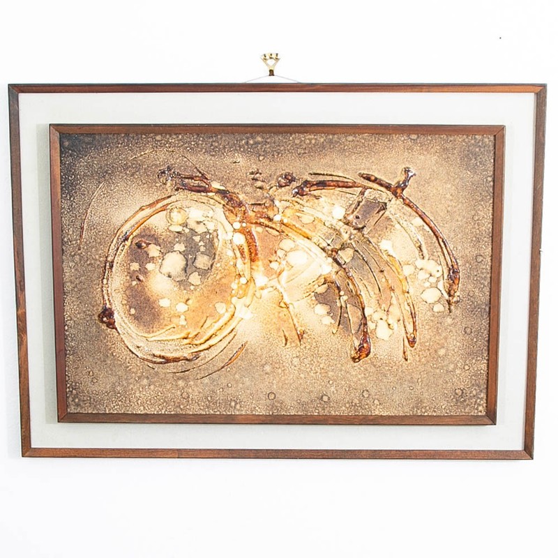 Mid Century Modern Art Original Textured Painting Abstract Expressionist Browns gallery