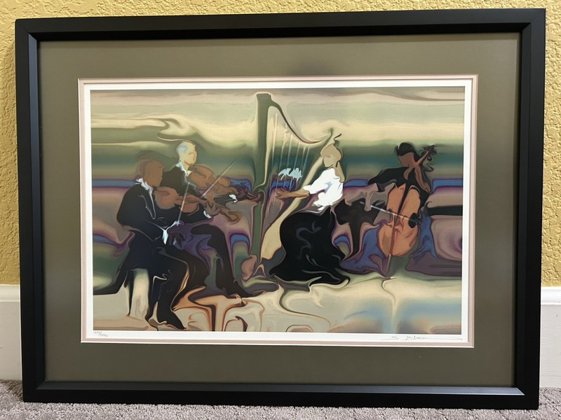 «String Selection» by Steve Bloom (1953) Limited Edition 1235/2250 Signed Framed
