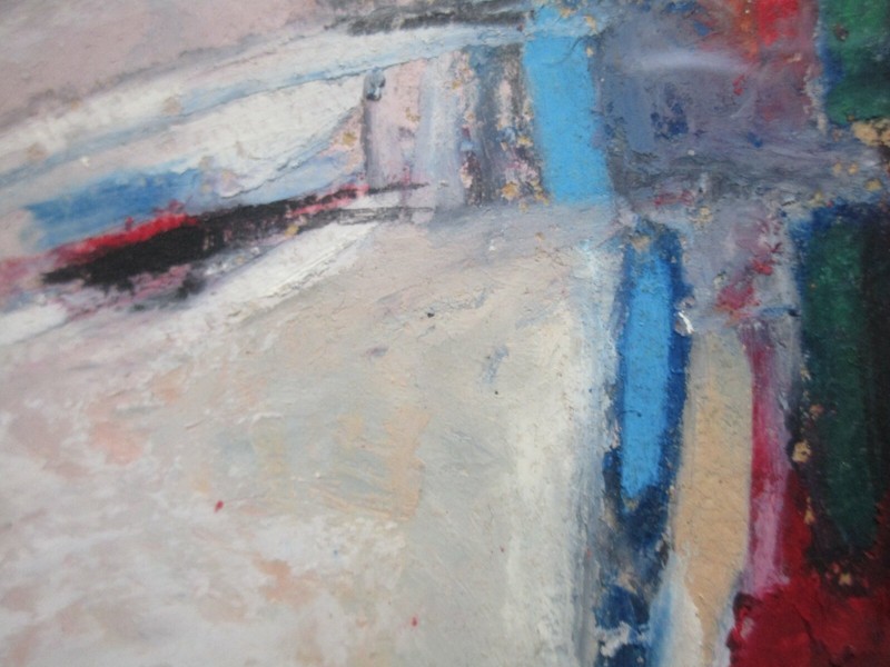 JUDITH HEBREW SIGNED ABSTRACT DRAWING MODERNIST EXPRESSIONISM NON OBJECTIVE gallery