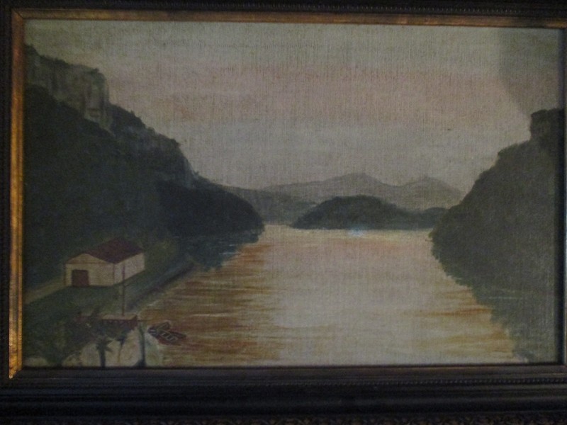 South Africa 1895 Oil Painting Saint John's River Mouth SE Coast G.L.M. Woehouse gallery