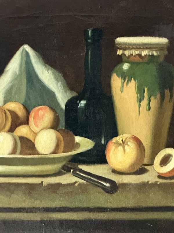 IMPORTANT ANTIQUE EUROPEAN MODERN STILL LIFE OIL PAINTING OLD REALISM 1930s gallery