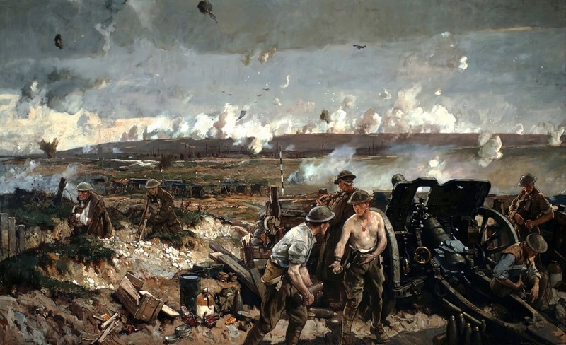 The Taking of Vimy Ridge Painting by Richard Jack Reproduction