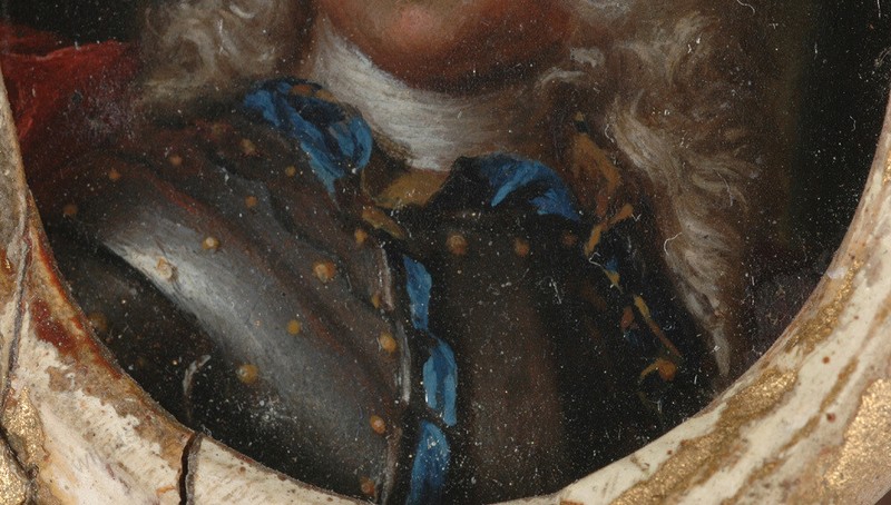 "Portrait of a French Prince", Oil on Copper Portrait Miniature, c 1700 (m) gallery