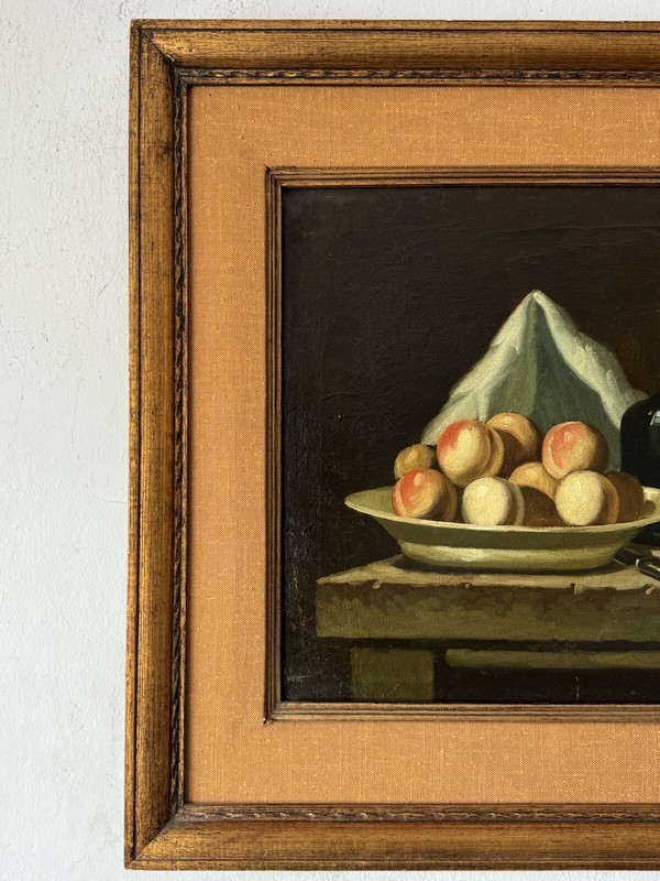 IMPORTANT ANTIQUE EUROPEAN MODERN STILL LIFE OIL PAINTING OLD REALISM 1930s gallery