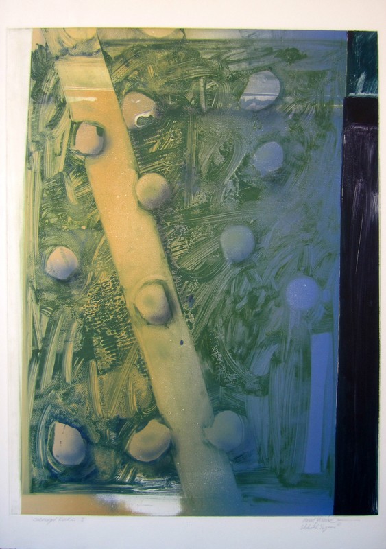 Masoud Yasami/Shahrokh Rezvani «Submerged Rocks #1» 1978 Viscosity Monotype