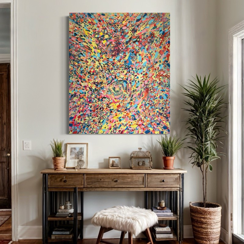 XXL Acrylic Painting Abstract ORIGINAL Large Picture Canvas Modern HAND PAINTED