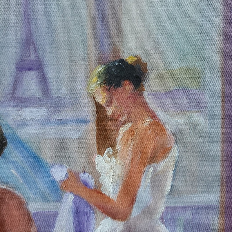 YARY DLUHOS Ballet Dance Music Ballerina Figure Woman Original Art Oil Painting gallery