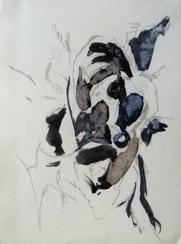 SURREALIST DRAWING original ART potrait people faces direct from artist 24×32 cm