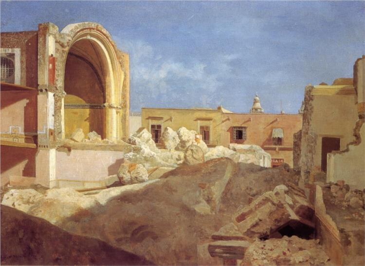 perfect oil painting handpainted on canvas» Temple of St. Bernard»@18146