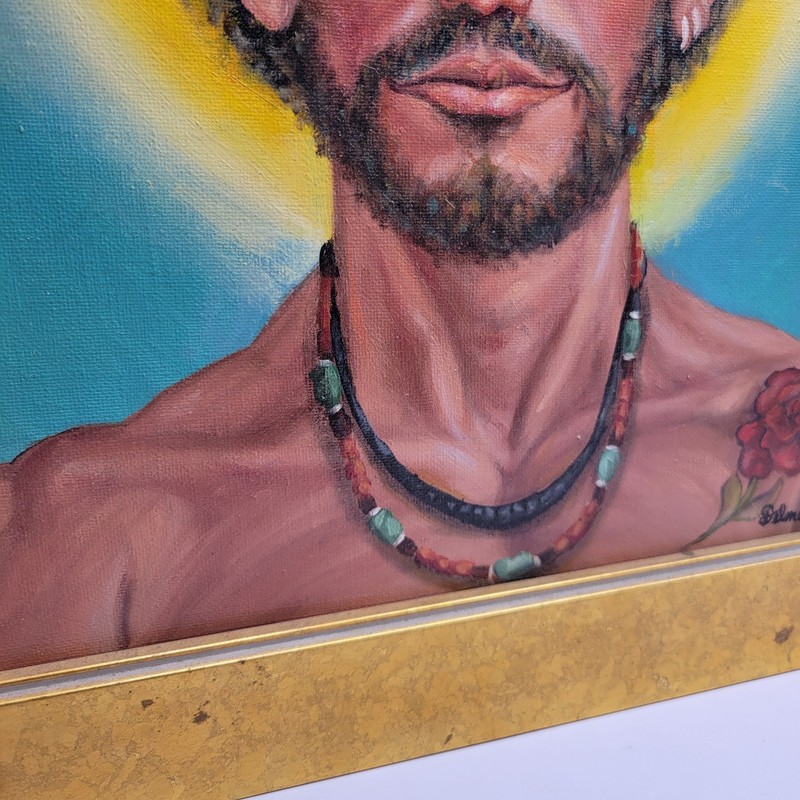 Original Delmas Howe Oil on Canvas 11” x 14” Portrait Southwest Gay Interest gallery