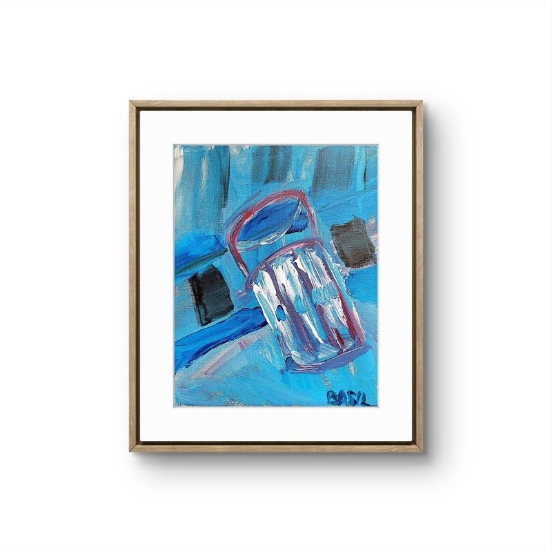 Musicians' Drinking Glass Neo Expressionism Original Artwork on Canvas gallery