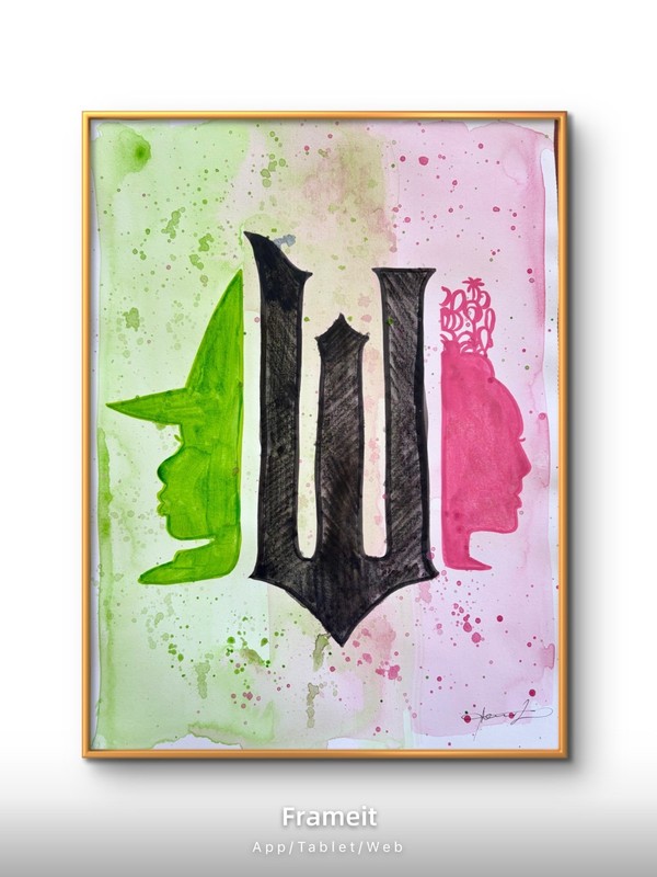 Original Wicked 5 Painting By Alannah Dyer- Acrylic 9×12 in. Broadway Theater