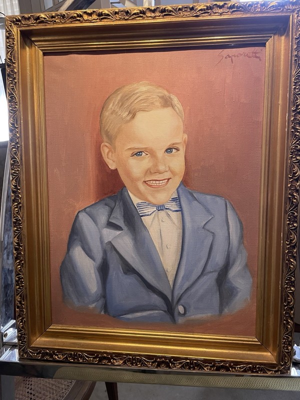 QUALITY OLD CHARLESTON STYLE SOUTHERN PORTRAIT OIL PAINTING CANVAS - FANCY CHILD gallery