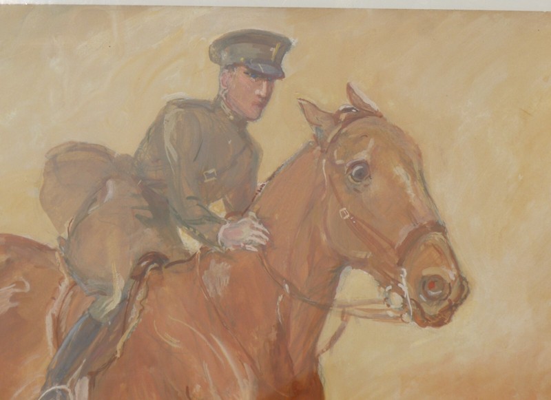 Original Watercolor by JW Dunn Horses - Equestrian Theme - Jumping Horse #2 gallery
